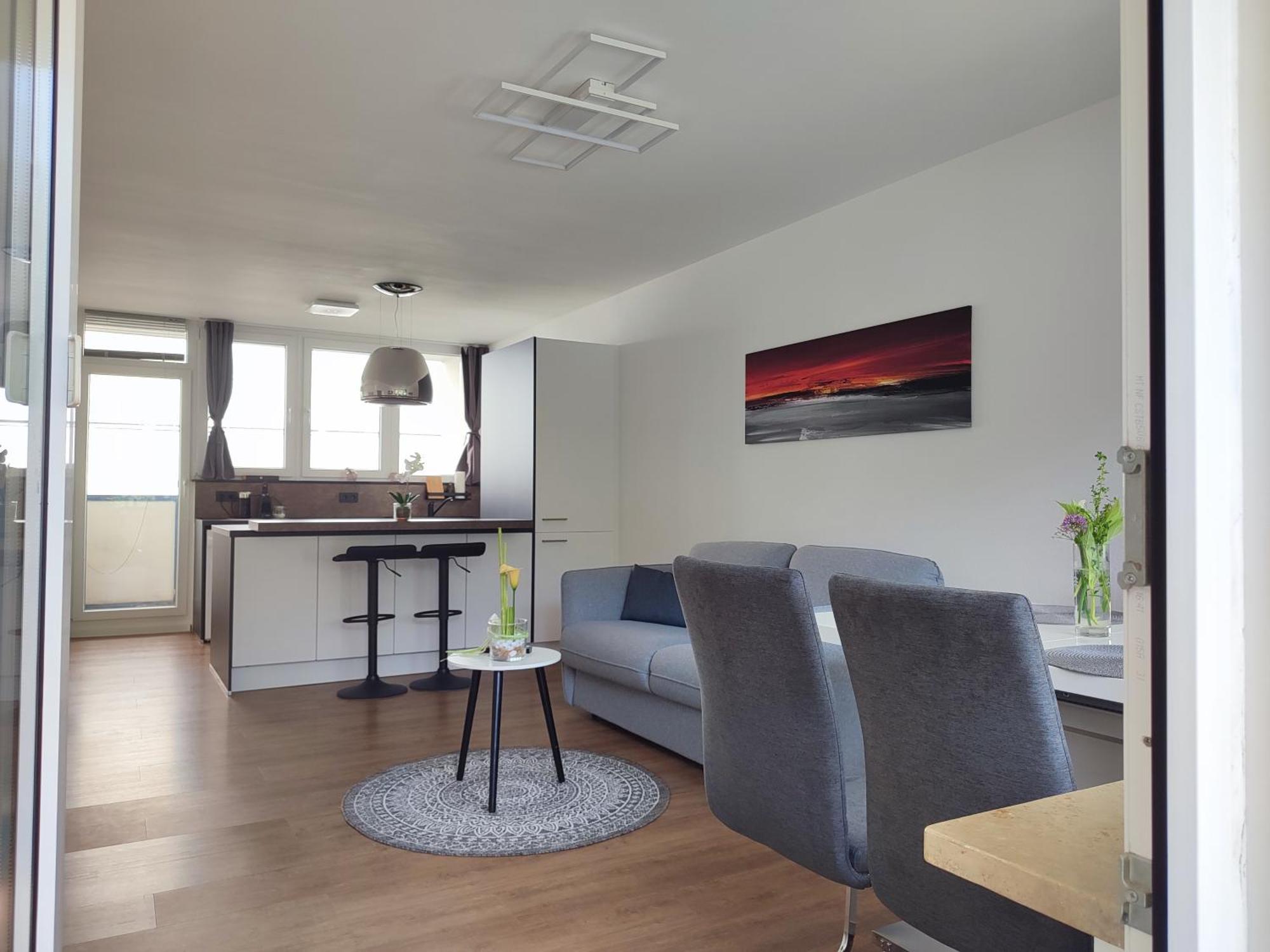 100M Zum Ulmer Muenster: 57M² Wohnung An Der Blau Luaran gambar